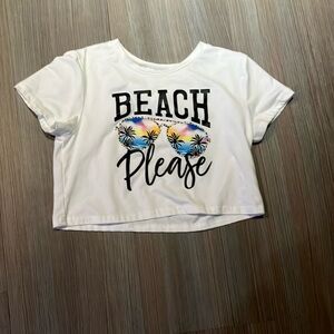 SHEIN White Short Sleeve Tees Casual Collection